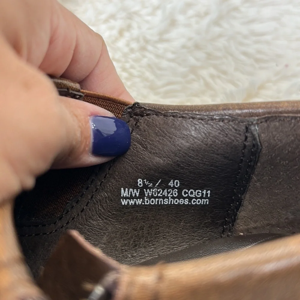 Born Tanya brown ankle boots-8.5